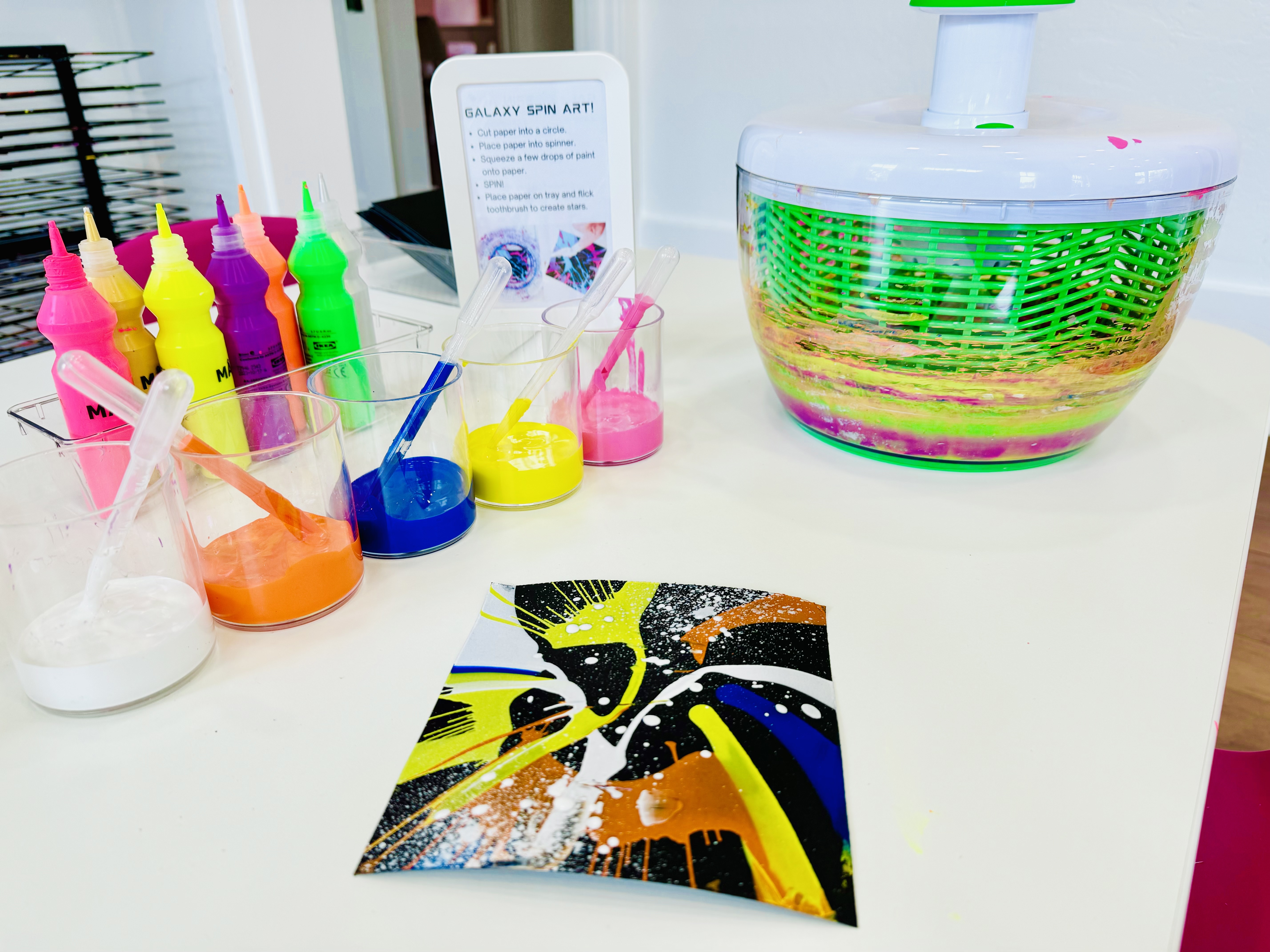 Galaxy Spin Art